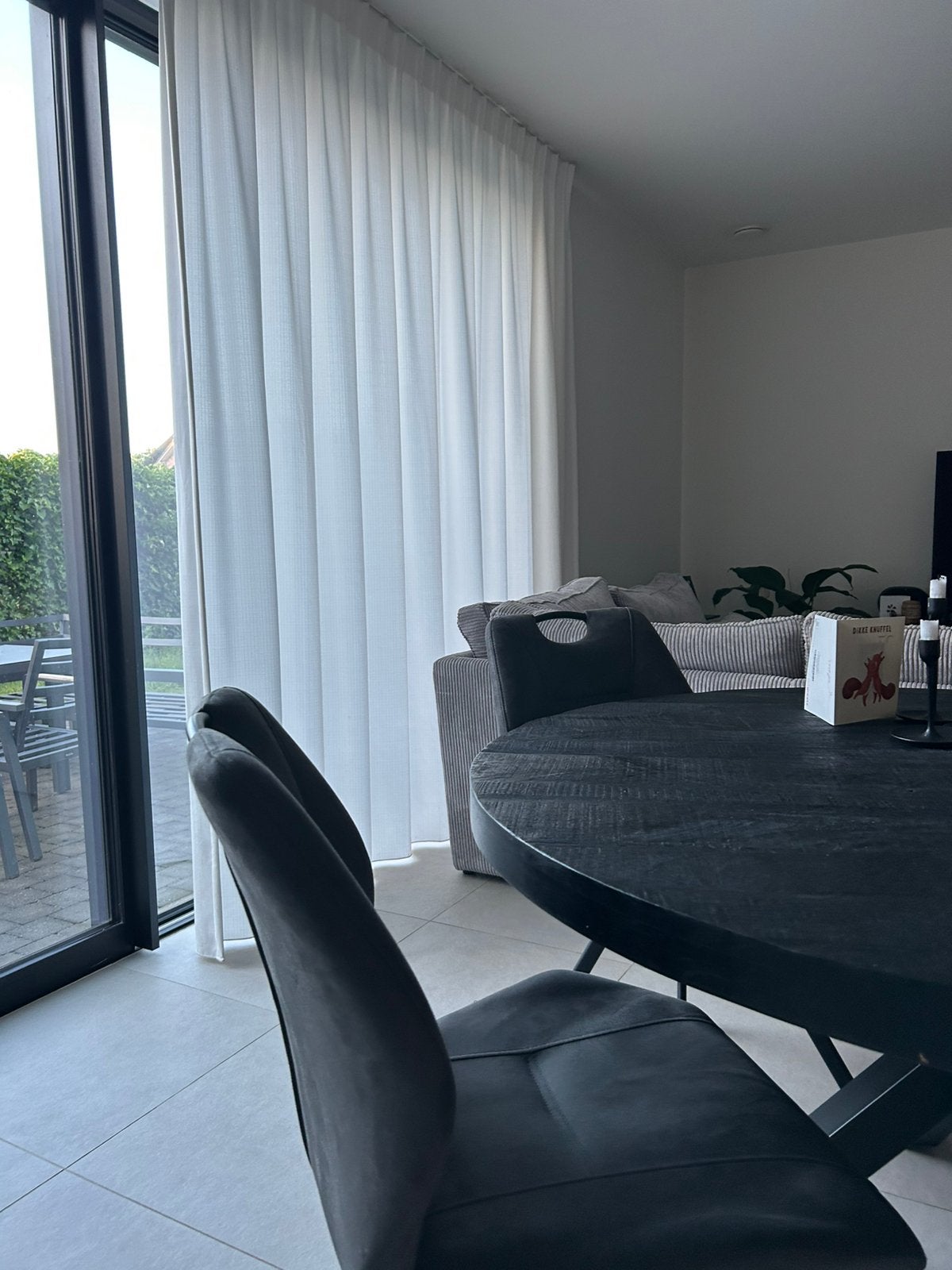 Zo goed als nieuw antraciet stoelen (Leenbakker), Ophalen of Verzenden, Zo goed als nieuw, Grijs