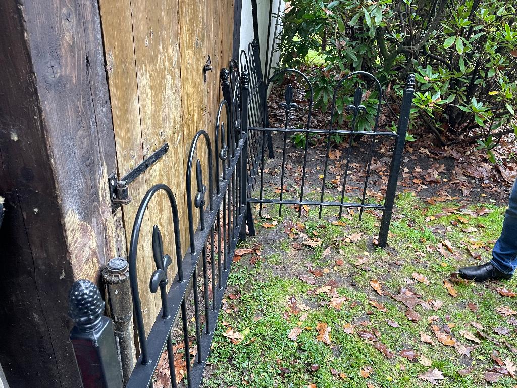 SMEEDIJZEREN SIERHEKWERK, Tuin en Terras, Tuinhekken en Hekwerk, Gebruikt, Sierhekwerk, IJzer, Ophalen