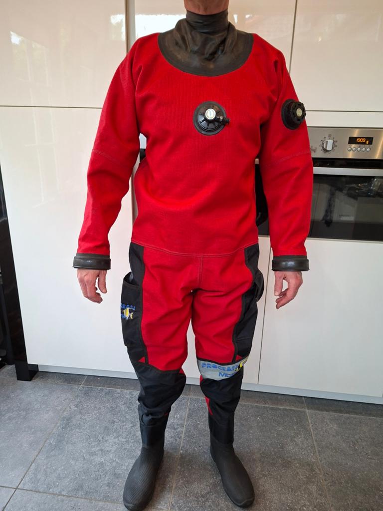 Droogpak/ drysuit cordura maat xl +/-188 cm schoen 45 NIEUW!, Watersport en Boten, Duiken, Ophalen of Verzenden, Nieuw, Duikpak