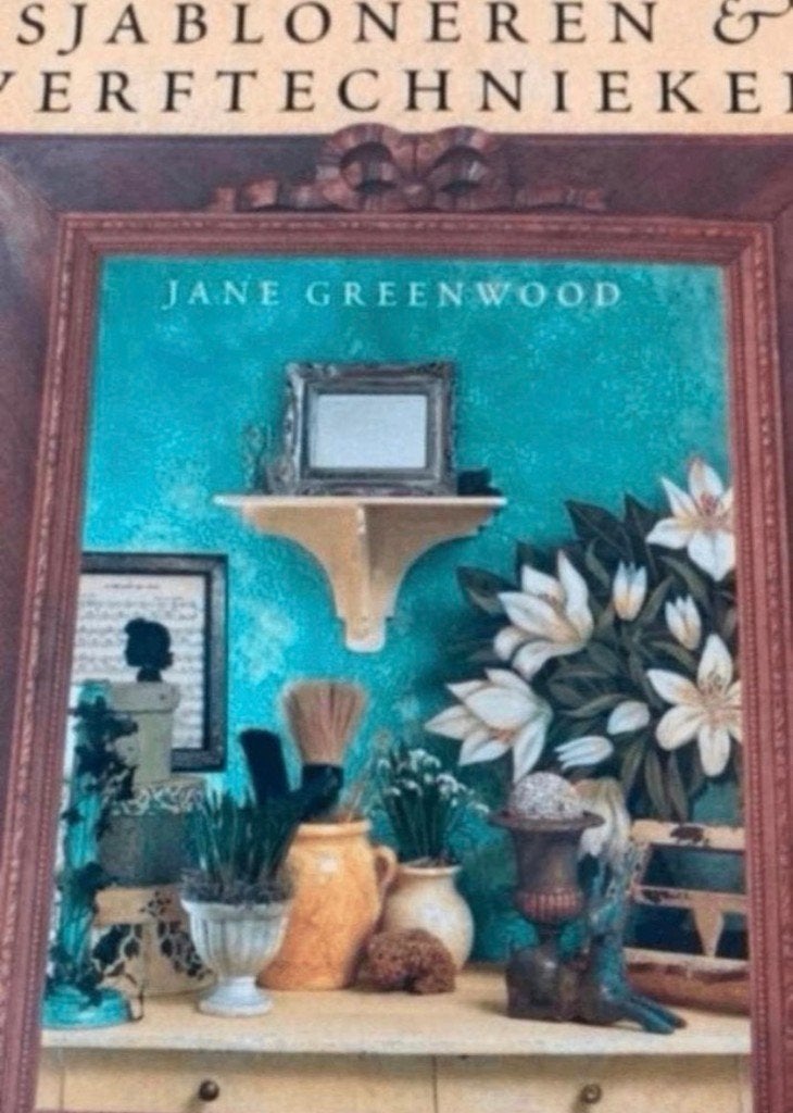 Sjabloneren & verftechnieken - J. Greenwood, Boeken, Hobby en Vrije tijd, Verzenden, Zo goed als nieuw, Tekenen en Schilderen