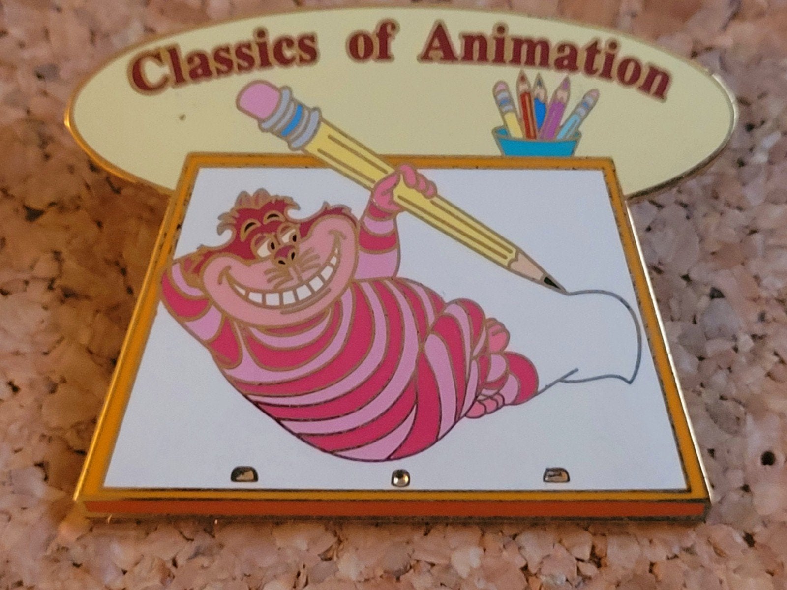LE Disney Auctions Classics of Animation Cheshire Cat pin, Verzenden, Overige figuren, Zo goed als nieuw, Overige typen