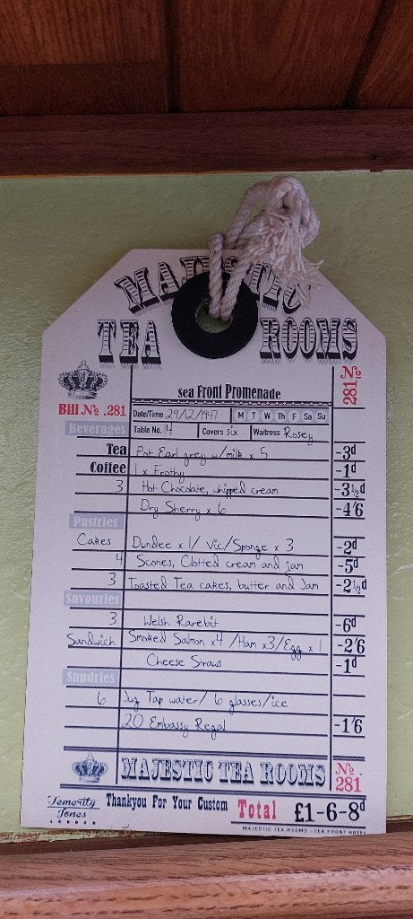 Houten tearoom-bord, Ophalen of Verzenden, Nieuw, Met ophangsysteem, Wandbord of Wandpaneel