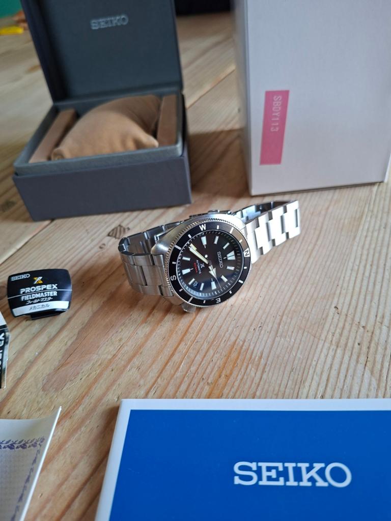 Seiko sbdy113 landmaster turtle japan, Ophalen of Verzenden, Zo goed als nieuw, Staal, Seiko