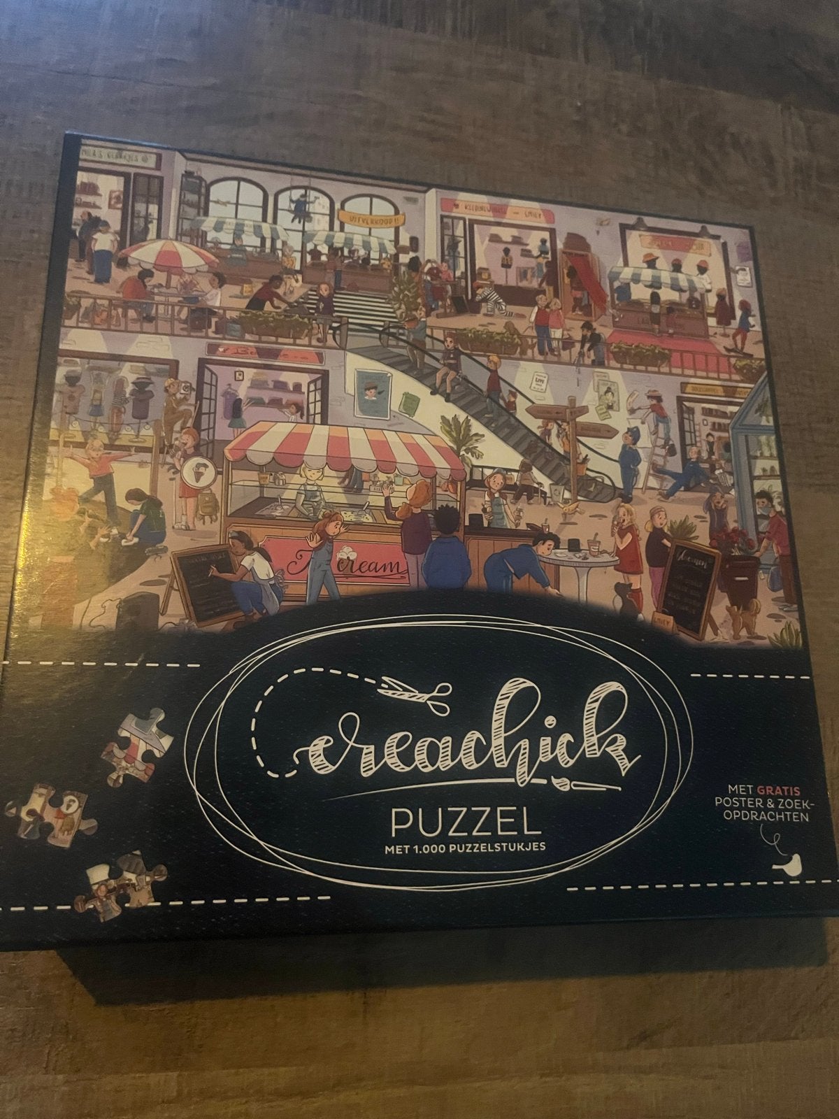 CreaChick Puzzel 1000 stukjes - Gesigneerd & Nieuwstaat, Ophalen of Verzenden, 500 t/m 1500 stukjes, Zo goed als nieuw, Legpuzzel