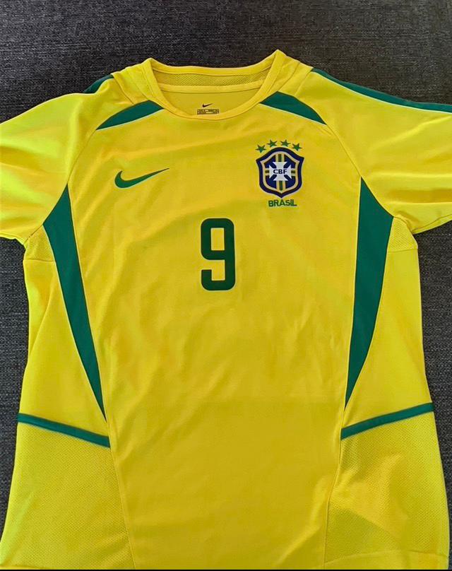 Voetbalshirt Brazilië wk 2002 Ronaldo, Ophalen of Verzenden, Zo goed als nieuw, Shirt