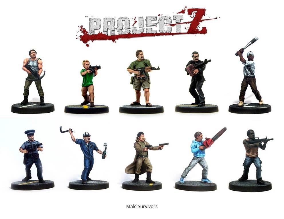 ProjectZ male apocalypse survivors miniatures, Ophalen of Verzenden, Nieuw