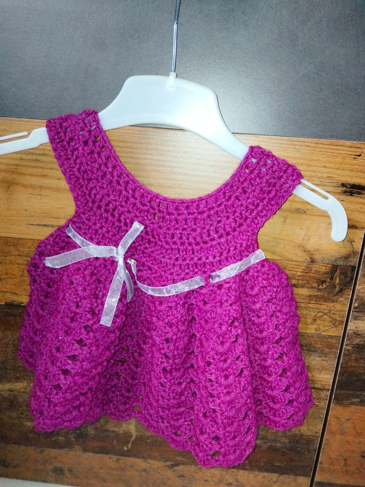 Gehaakte jurkjes voor baby's - Diverse kleuren, Kinderen en Baby's, Ophalen of Verzenden, Nieuw, Handgemaakt, Meisje