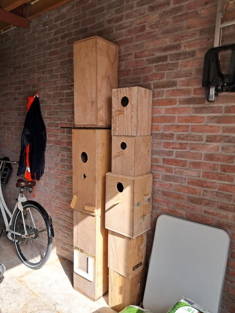 Te koo, Dieren en Toebehoren, Ophalen of Verzenden, Hout, Vogelkooi