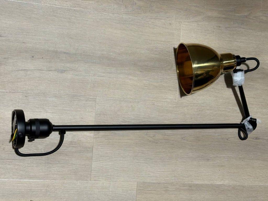 Nieuwe DCWeditions Lampe Gras N304 L40 Goud, Ophalen of Verzenden, Nieuw, Metaal, Industriële lamp met Mid-Century Modern en Bauhaus invloeden