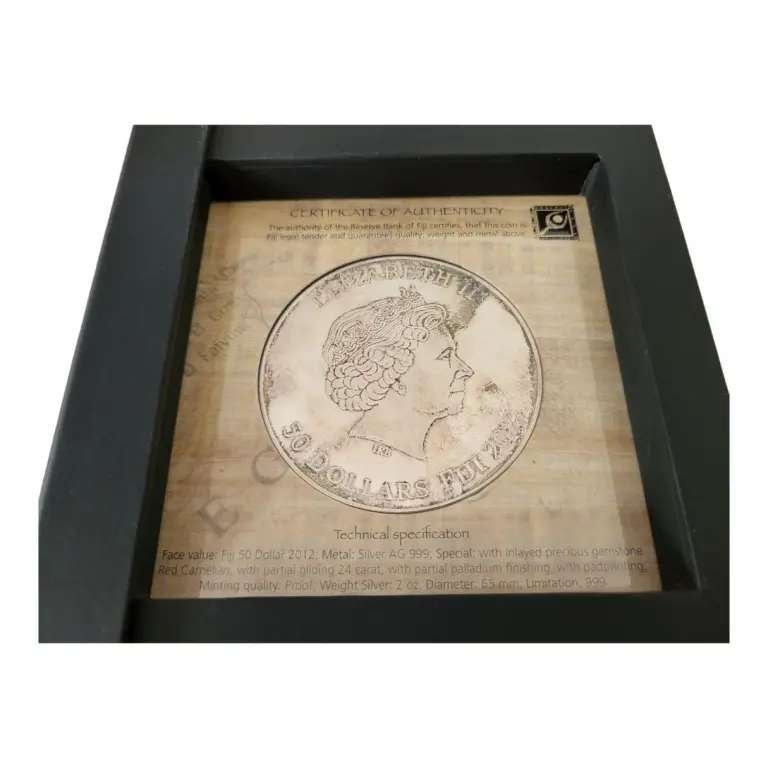 Fiji 2 ounce – 50 Dollar 2012 gekleurd, Ophalen of Verzenden