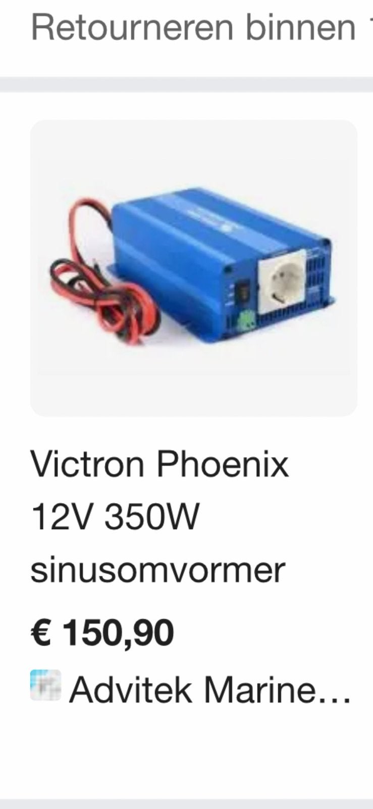 Te koop victron phoenix €50,- +div bootspullen, Watersport en Boten, Ophalen of Verzenden, Motor en Techniek, Zeilboot of Motorboot