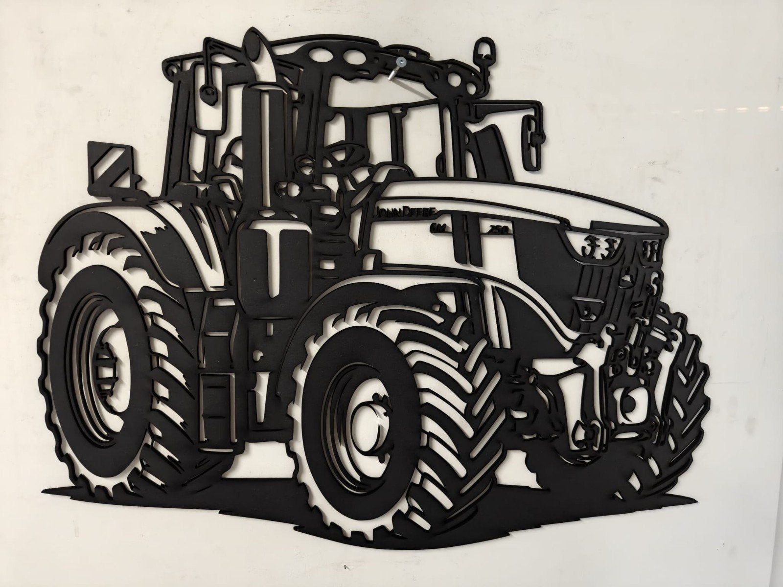 Houten wanddecoratie John Deere tractor 75 cm breed, Ophalen of Verzenden, Nieuw