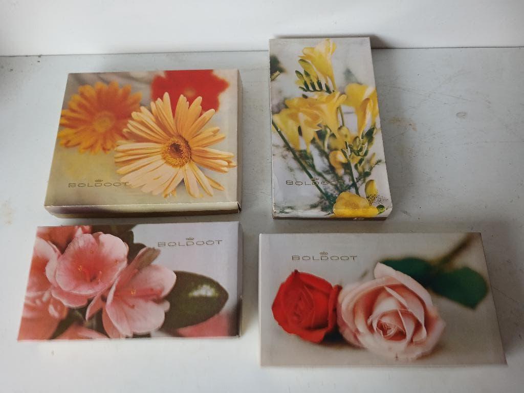 4  VINTAGE geschenkdozen Boldoot eau de cologne en zeep, Verzenden, Nieuw, Parfumfles, Gevuld