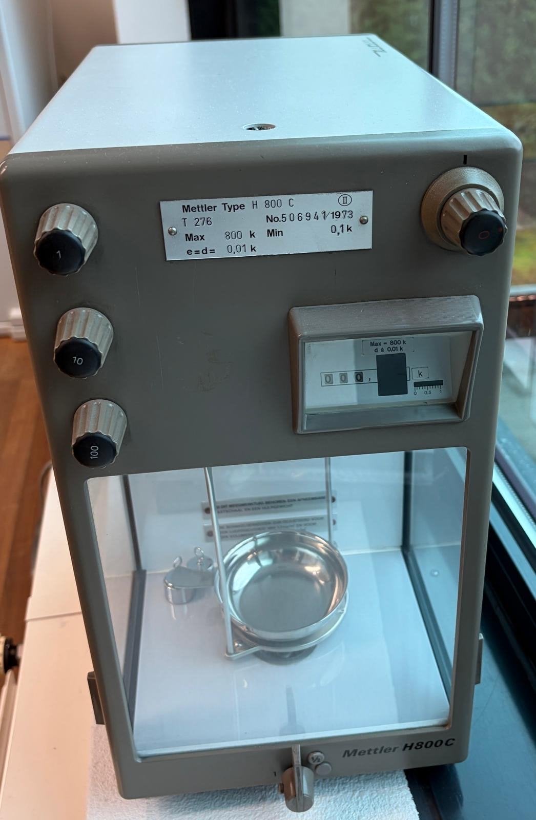 Mettler Type H 800 C Precisieweegschaal, Ophalen, Gebruikt, Precisieweegschaal, Minder dan 50 kg