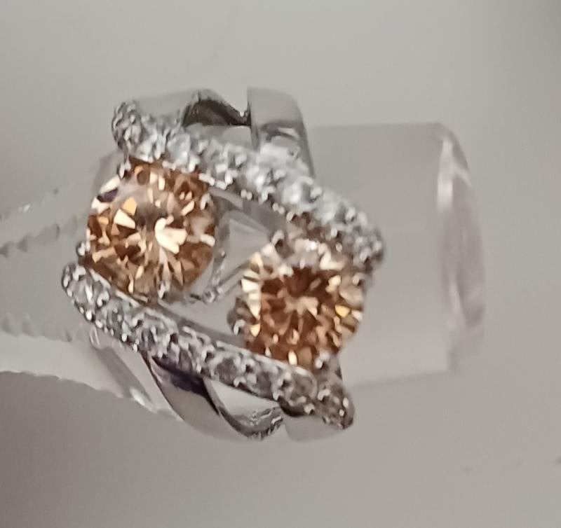 Sterling zilveren ring gemerkt met 925, Sieraden, Tassen en Uiterlijk, Ringen, 18 tot 19, Ophalen of Verzenden, Zo goed als nieuw