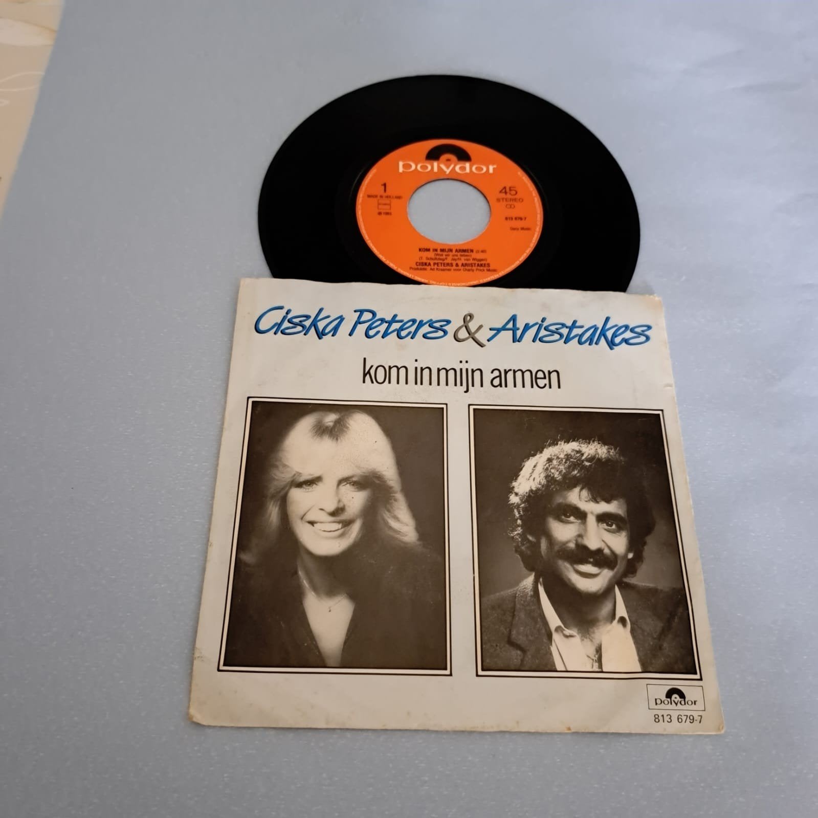 Ciska Peters & Aristakes - Kom in mijn armen (Single), Cd's en Dvd's, Ophalen, Gebruikt, 7 inch, EP