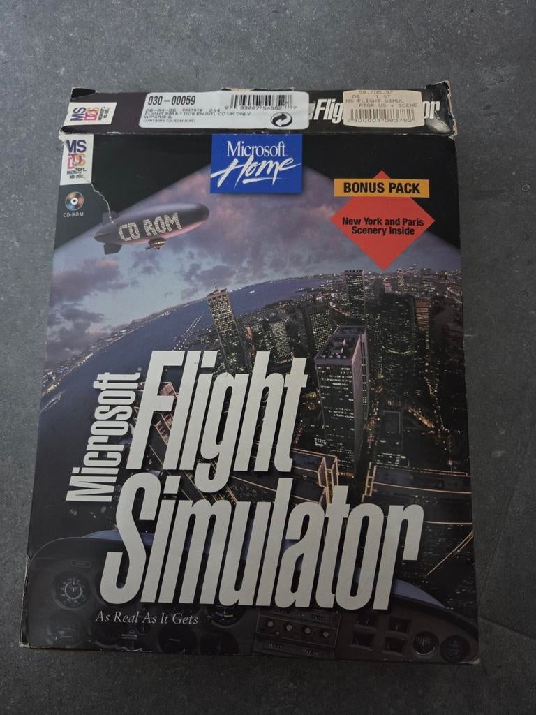 Microsoft Flight Simulator (1996+2000)., Spelcomputers en Games, Games | Pc, Gebruikt, Simulatie, 1 speler, Vanaf 3 jaar, Ophalen of Verzenden