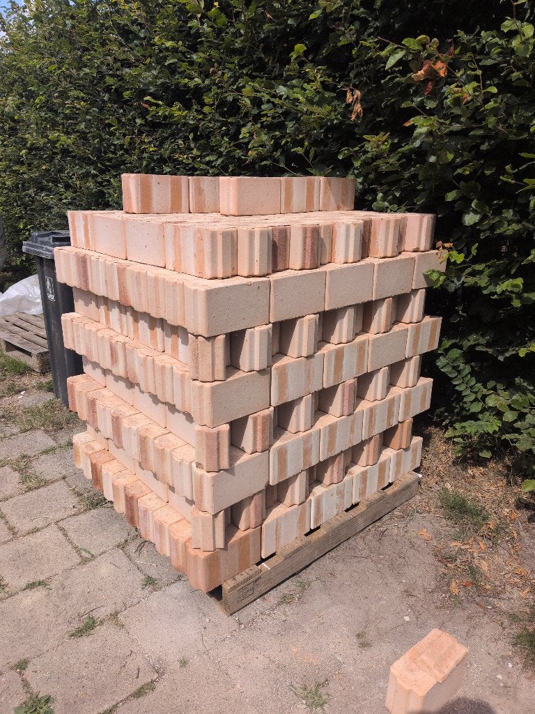 375stuks  PorisoStuc S100/140 H+D bakstenen, nieuw, Doe-het-zelf en Verbouw, Metselstenen, Ophalen, Nieuw, Bakstenen