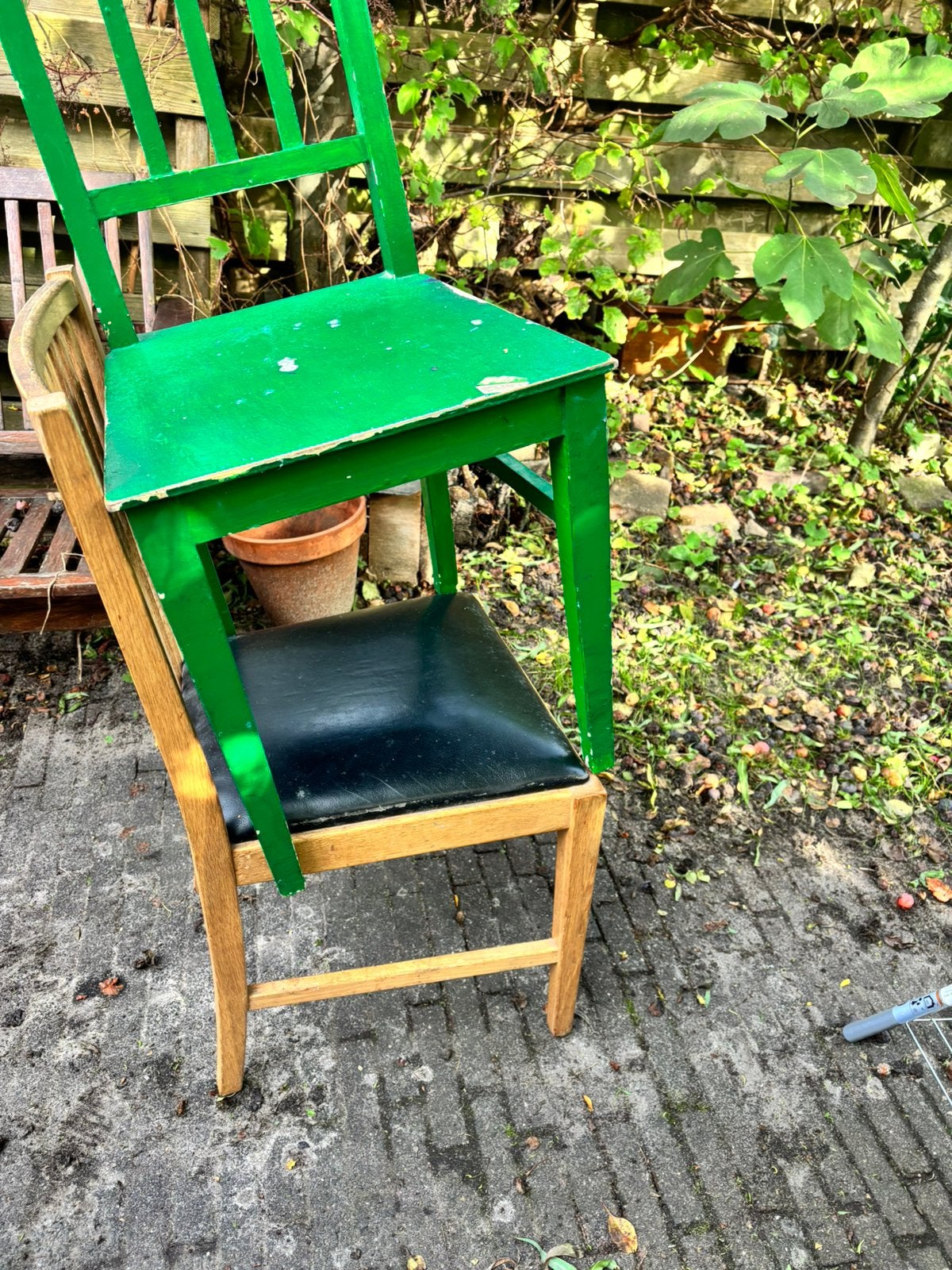 2 eetkamerstoelen gratis ophalen, Huis en Inrichting, Ophalen, Gebruikt