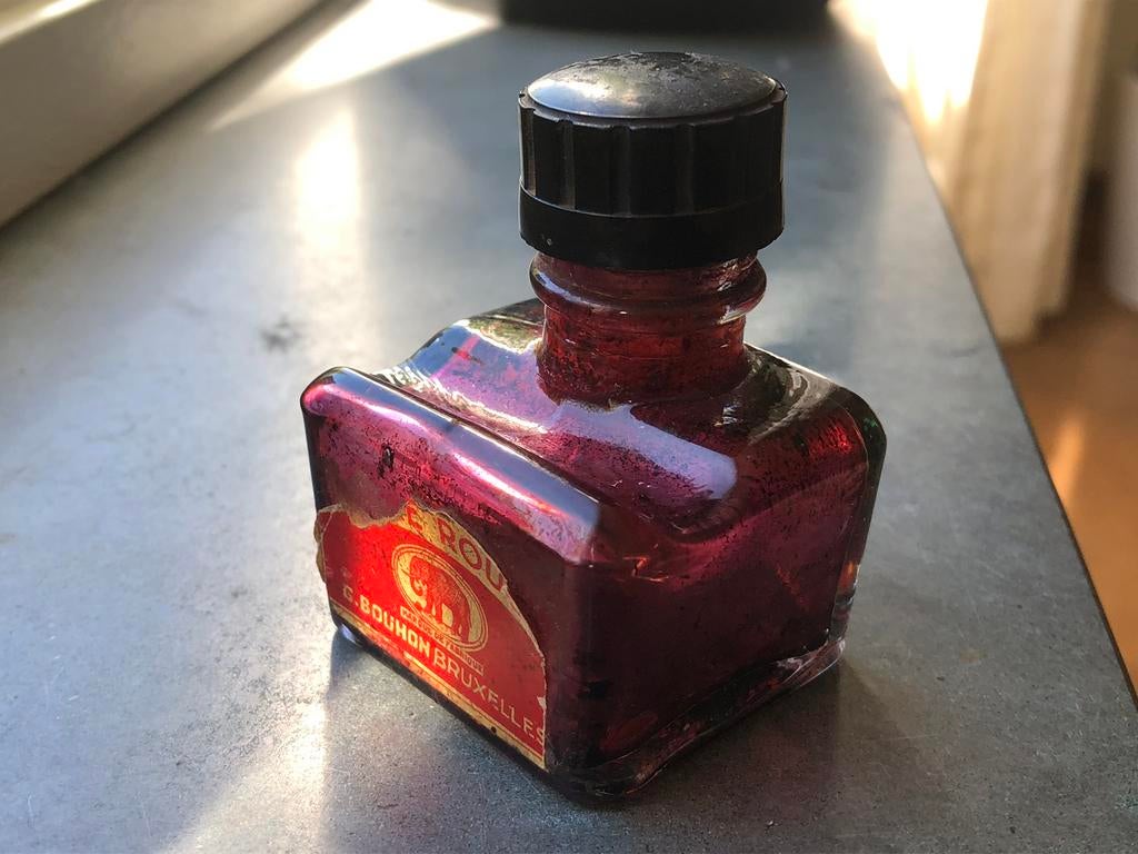 Oud inktpotje G. Bouhon Bruxelles Brussel, Ophalen of Verzenden, Gebruikt