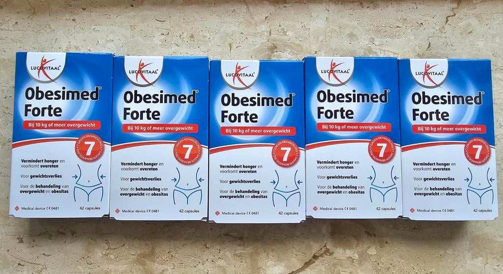 Lucovitaal Obesimed Forte - 5 verpakkingen, Ophalen of Verzenden, Nieuw, Pillen