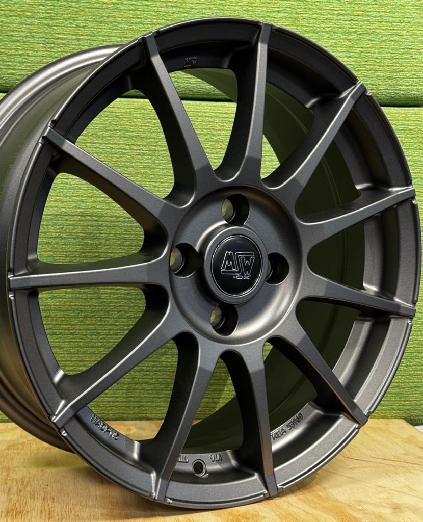 Nieuwe 17 inch 4X108 velgen MSW Ford Fiesta 17" Antraciet, Auto-onderdelen, Banden en Velgen, Ophalen, Velg(en), Info@bandenbunker.nl
