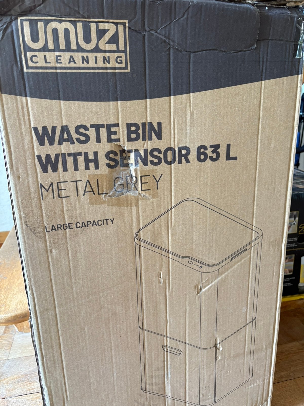 Umuzi prullenbak met kapotte sensor, 40 liter of meer, Ophalen, Zo goed als nieuw, Overige materialen