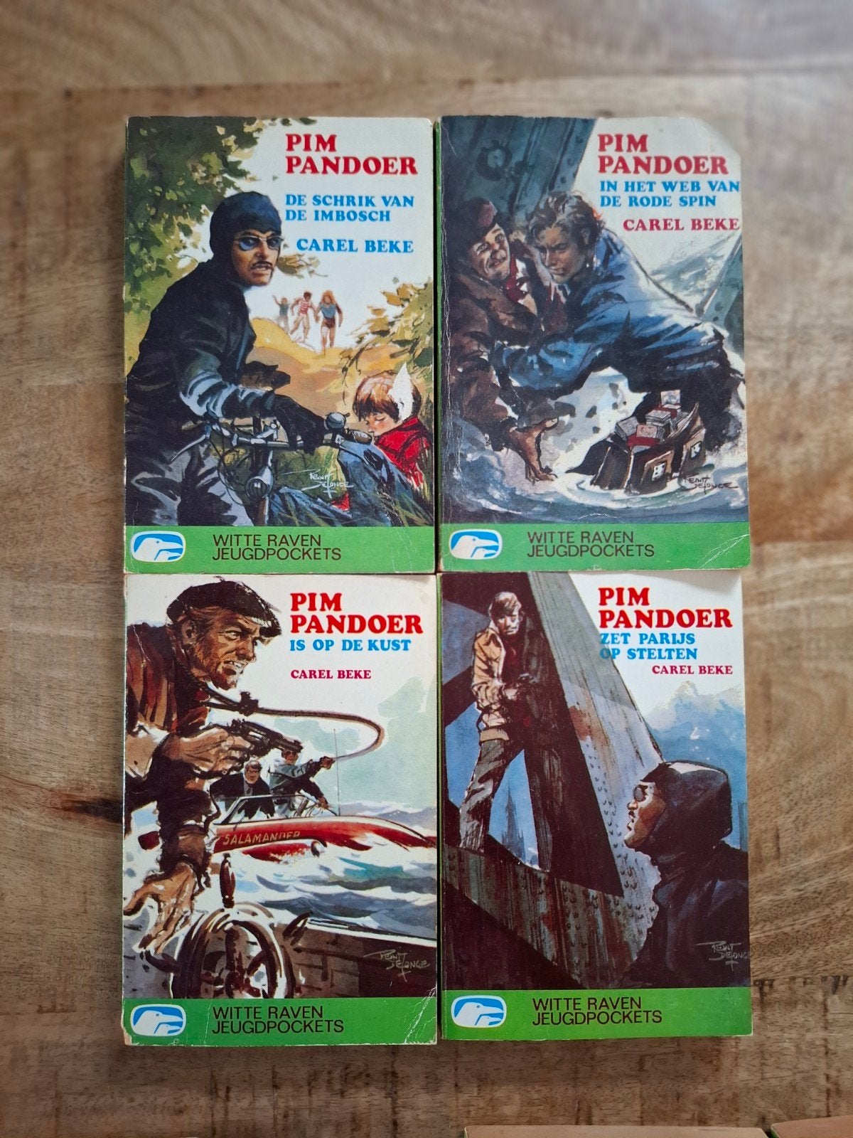 Jeugdserie Pim Pandoer - Avontuurlijke Boeken, Ophalen of Verzenden, Gelezen