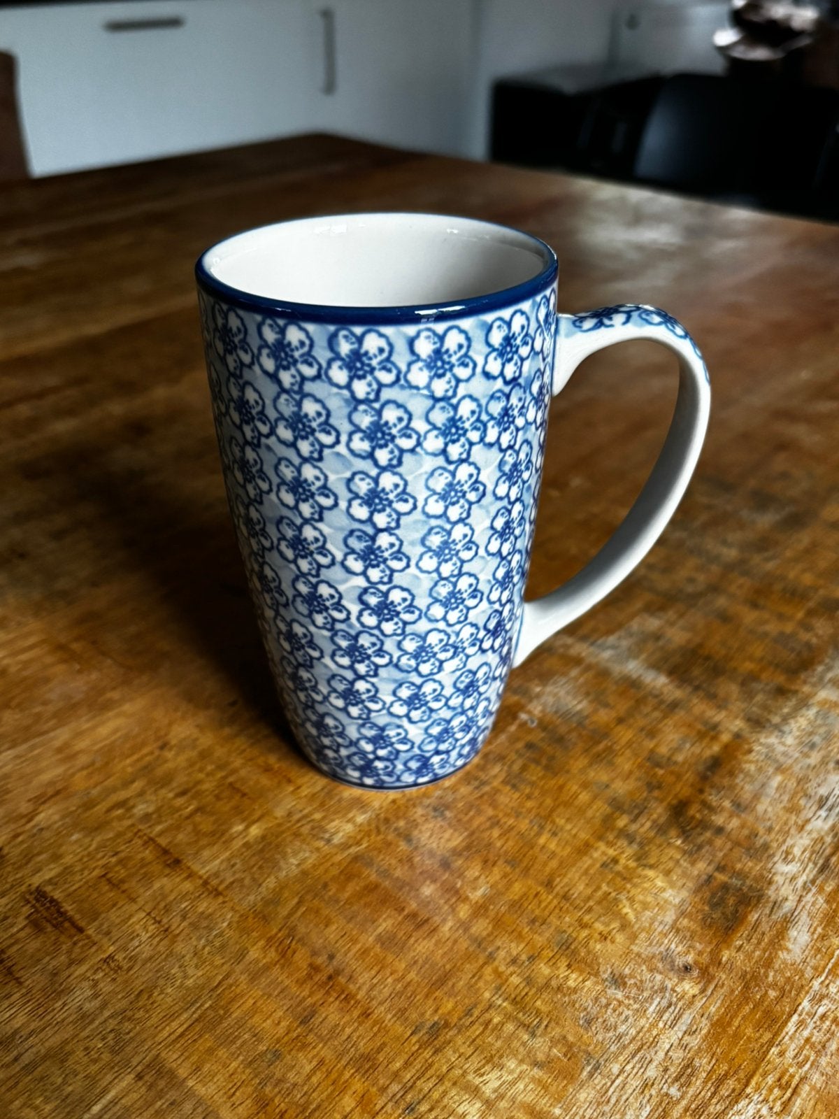 Bunzlau mok 400 ml - 1 stuks, Keramiek, Ophalen of Verzenden, Zo goed als nieuw, Overige stijlen