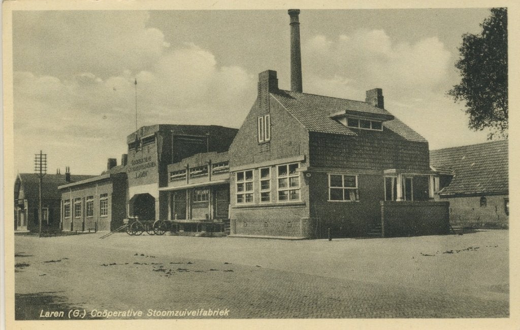 Fotokaart Laren (G.), Coöperative Stoomzuivelfabriek., Verzamelen, Ophalen of Verzenden, 1920 tot 1940, Ongelopen, Noord-Holland