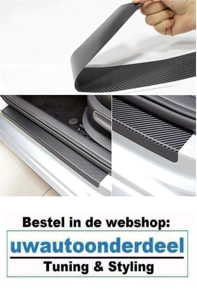 Instaplijsten Auto sticker Carbon look Geschikt Voor VW Golf, Verzenden