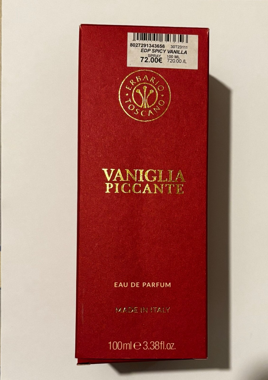 Erbario Toscano - Vaniglia Piccante Eau de Parfum 100ml, Ophalen of Verzenden, Zo goed als nieuw