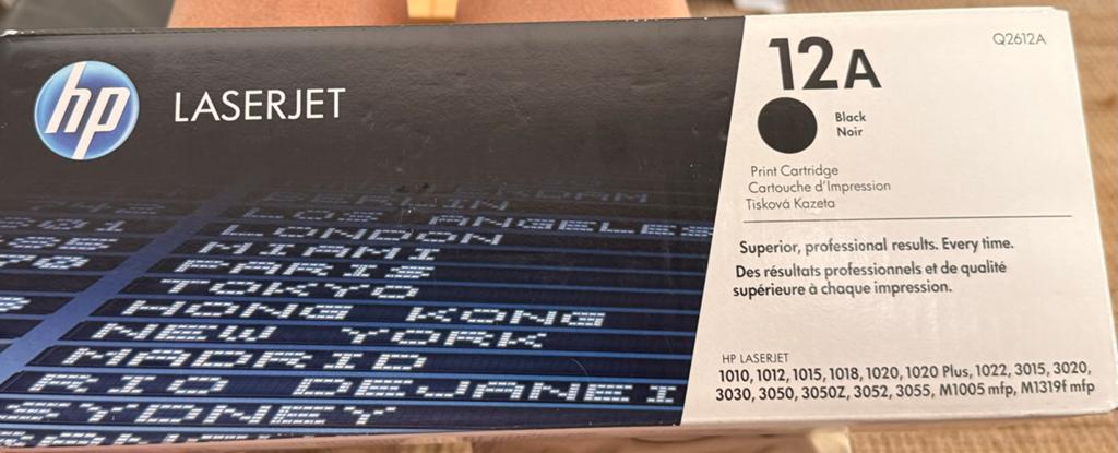 HP Laserjet Q2612A Toner Cartridge - Origineel en Nieuw, Ophalen, Nieuw, Toner