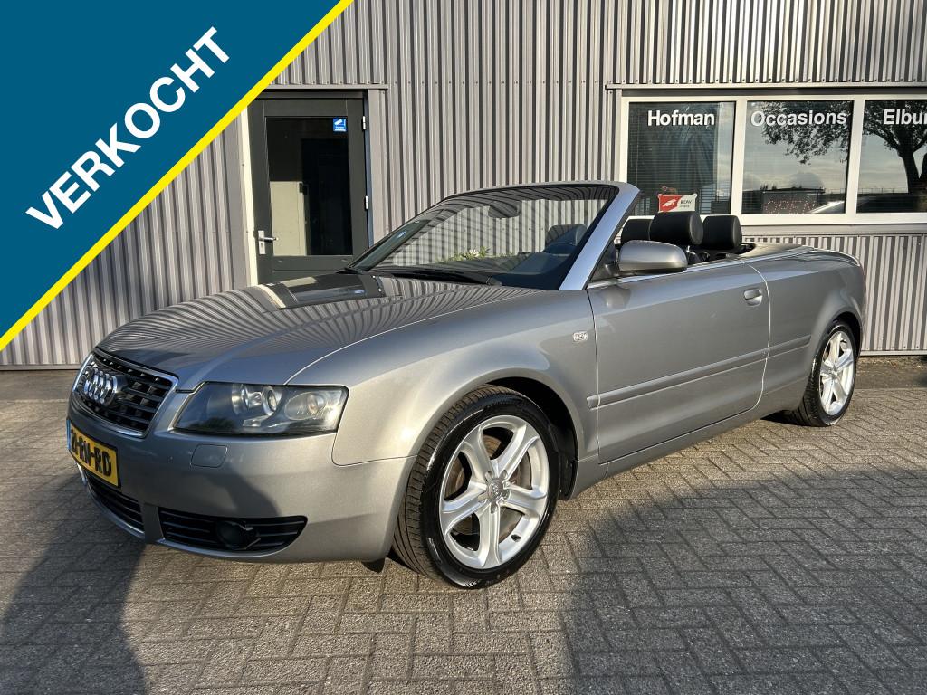 Audi A4 Cabriolet 2.4 V6 AUT Pro Line Nette staat!, Automaat, Gebruikt, Zwart, Cabriolet
