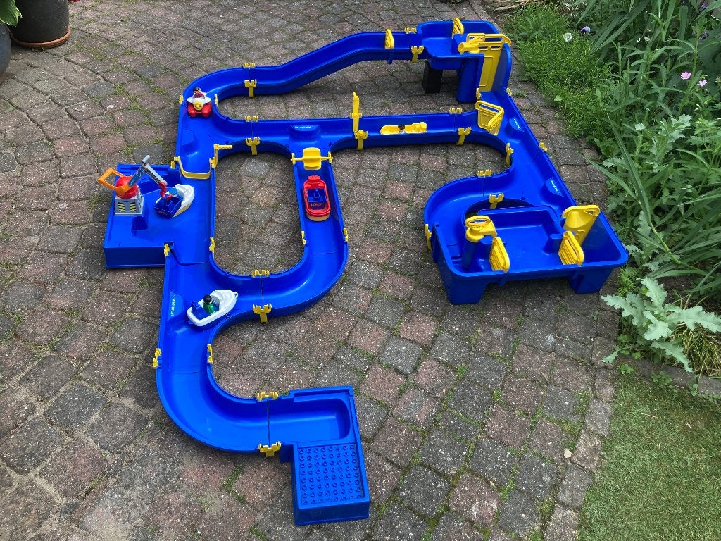 Complete waterbaan ‘Amsterdam’ van waterplay/aquaplay, Kinderen en Baby's, Speelgoed | Buiten | Los speelgoed, Ophalen, Gebruikt