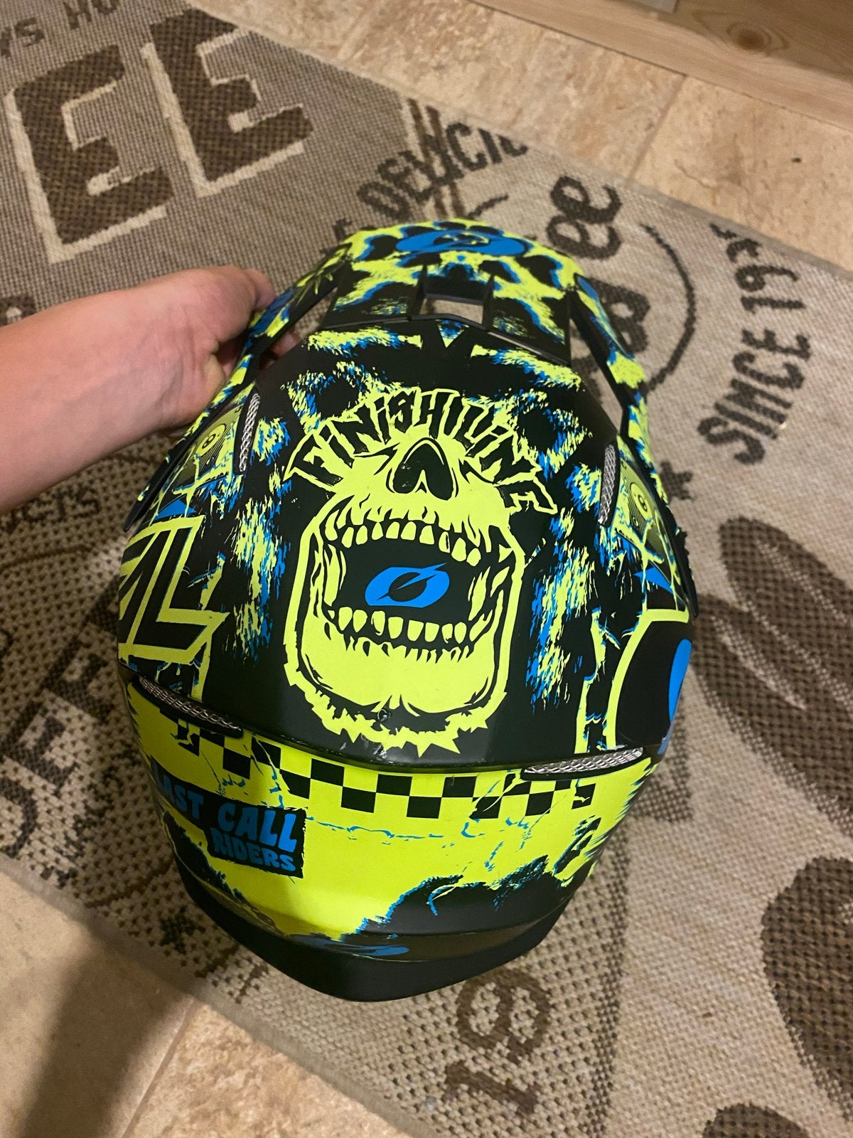O'Neal Mountainbike helm S groen/blauw zo goed als nieuw, Ophalen of Verzenden, Zo goed als nieuw, S, Heer of Dame