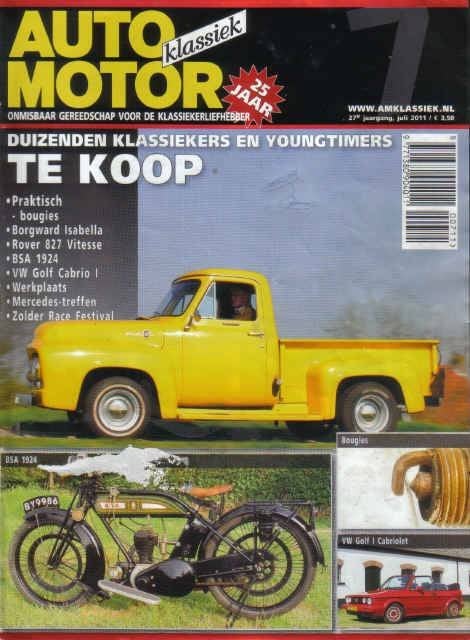 AMK 7 2011 : Ford F100 - Borgwald Isabela Coupe - Rover 827, Ophalen of Verzenden, Gelezen, Algemeen