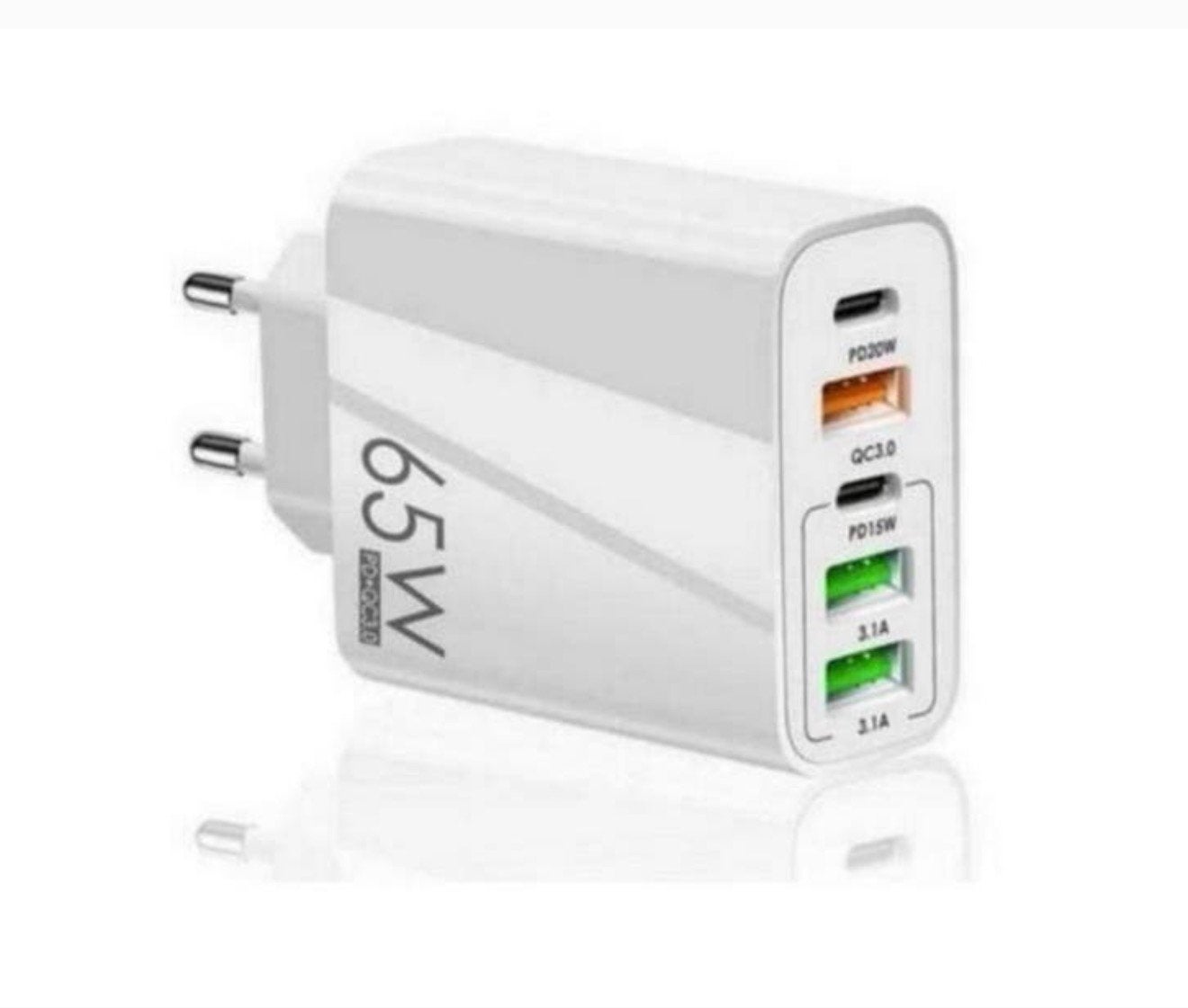 F002 65W 5-Port PD Oplader 3 USB-A+2 USB-C lader blok blokje, Nieuw, Ophalen of Verzenden, H, H