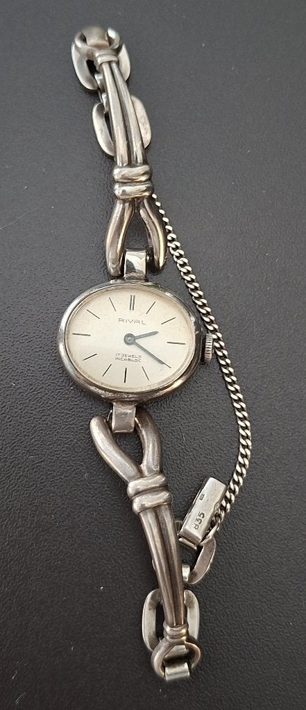 Zilveren Dames horloge, Overige merken, Staal, Gebruikt, Polshorloge
