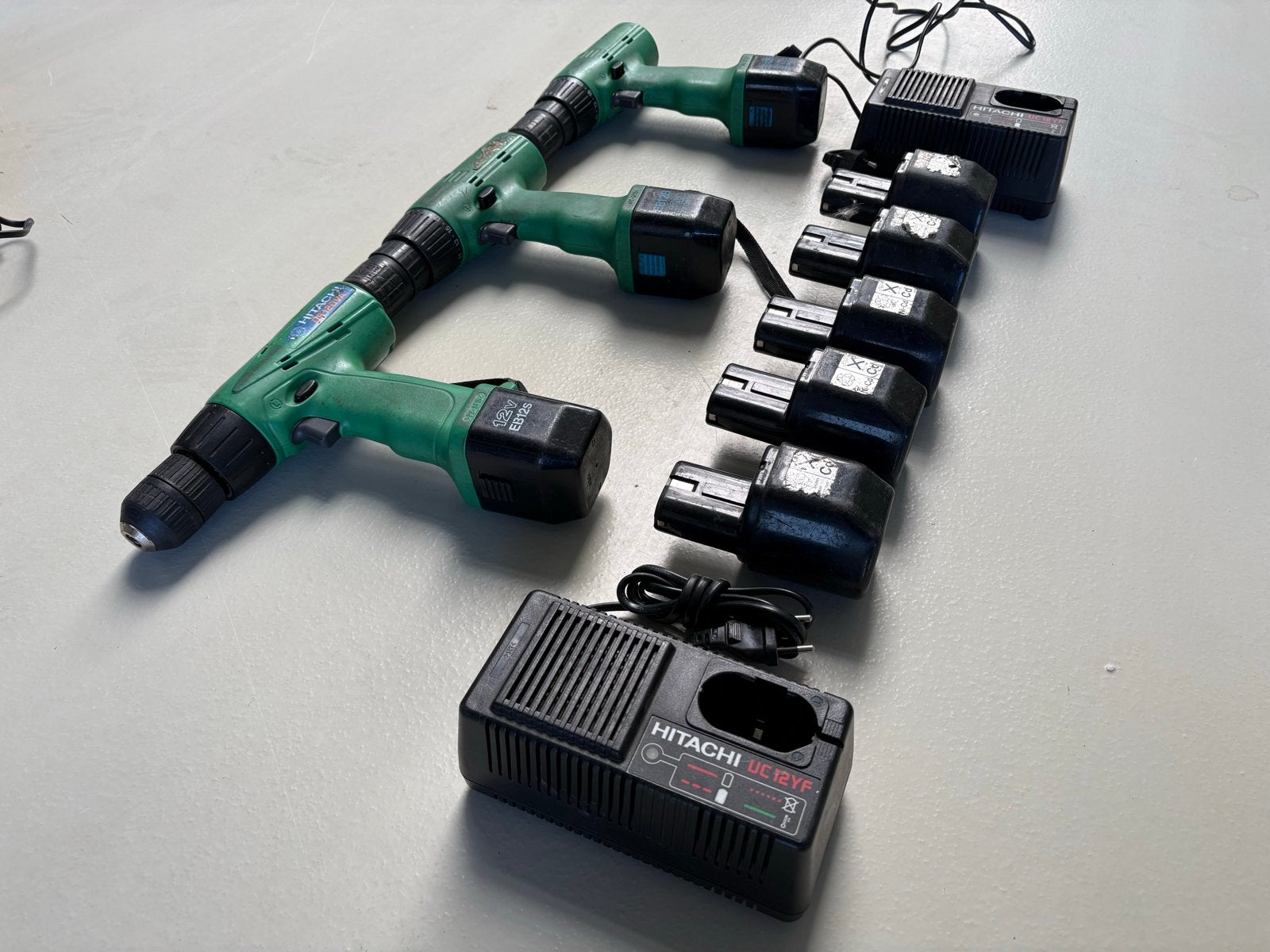 Hitachi DS12DVA Boormachines met Accu's en Laders, Ophalen, Gebruikt, Boor- en Schroefmachine
