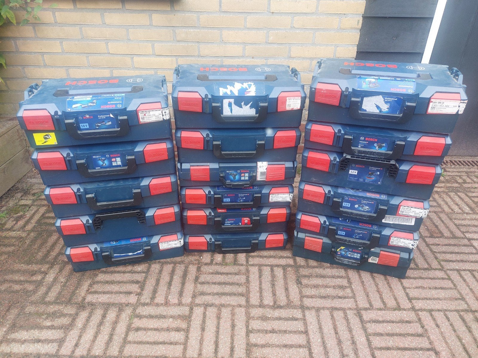 17 stuks bosch sortimo L Boxx(leeg), Doe-het-zelf en Verbouw, Ophalen, Xx, Xx, Xx