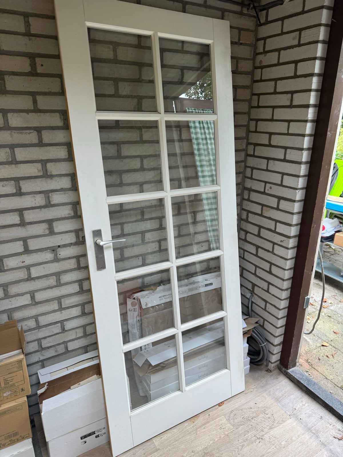 Glazen binnendeuren en 1 dichte deur, Ophalen, Gebruikt, 80 tot 100 cm, Binnendeur