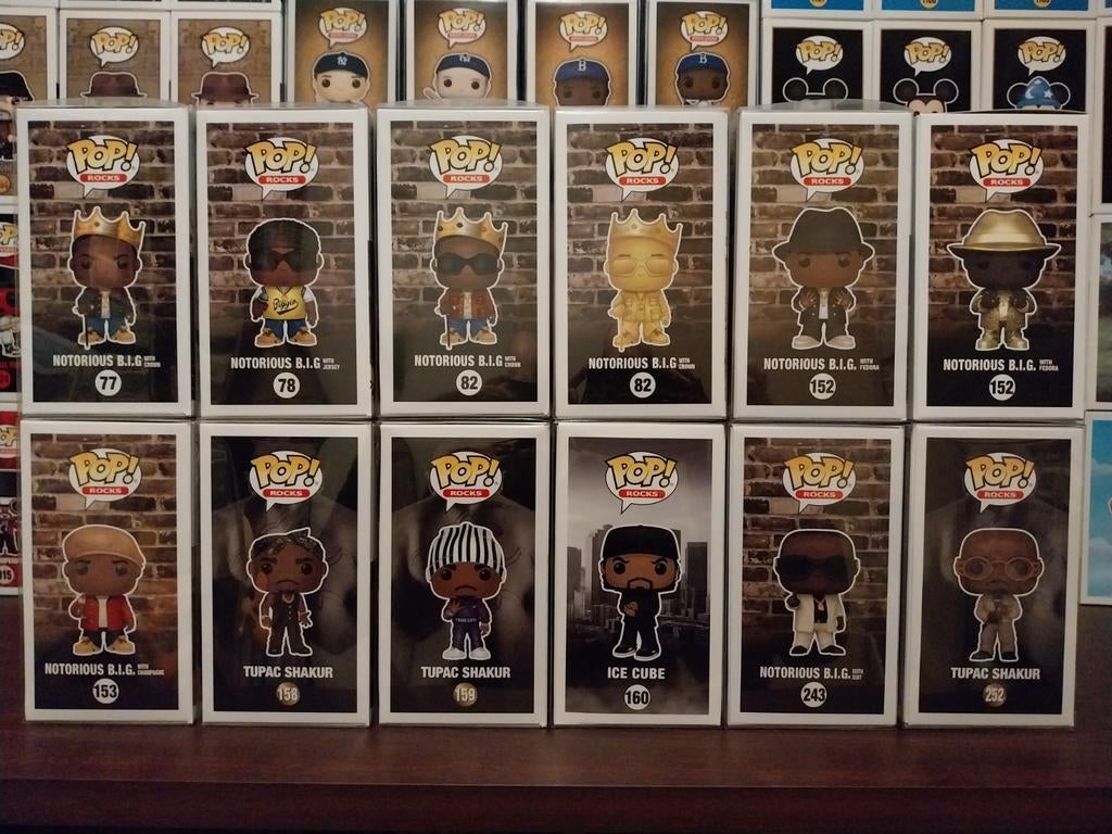 Funko Pop Rocks Hip Hop - Tupac, Ice Cube, Biggie, Ophalen of Verzenden, Nieuw
