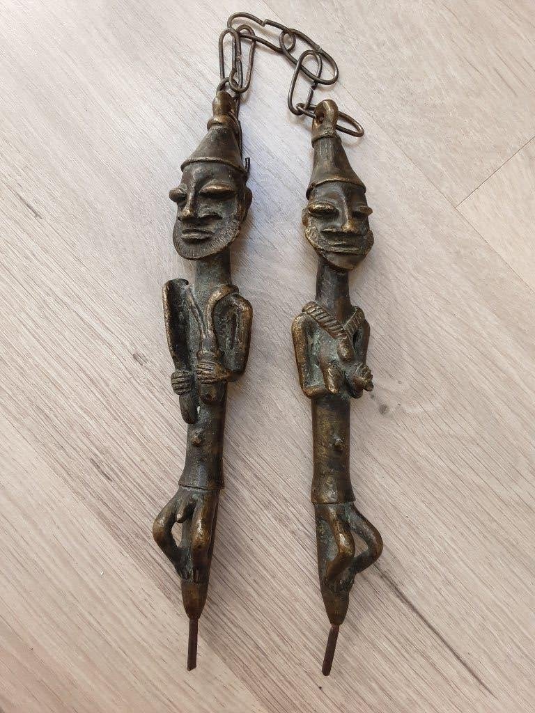 oude ogboni yoruba nigeria afrikaanse brons osogbo, Verzenden