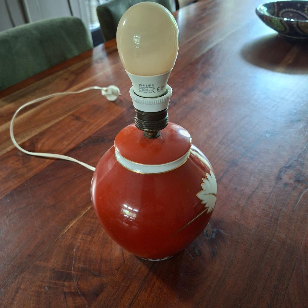 Schemerlamp vintage, Ophalen of Verzenden, Gebruikt, Overige materialen, Minder dan 50 cm