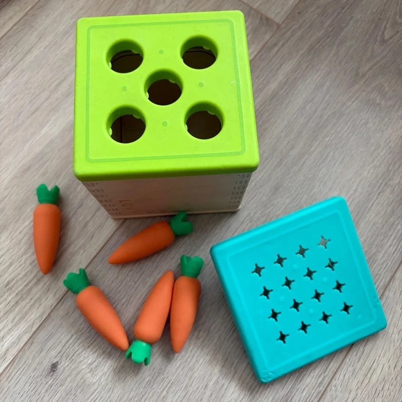 Lovevery Wortel Box Speelgoed - Vormen Sorteerder, Ophalen of Verzenden, Gebruikt, Overige typen