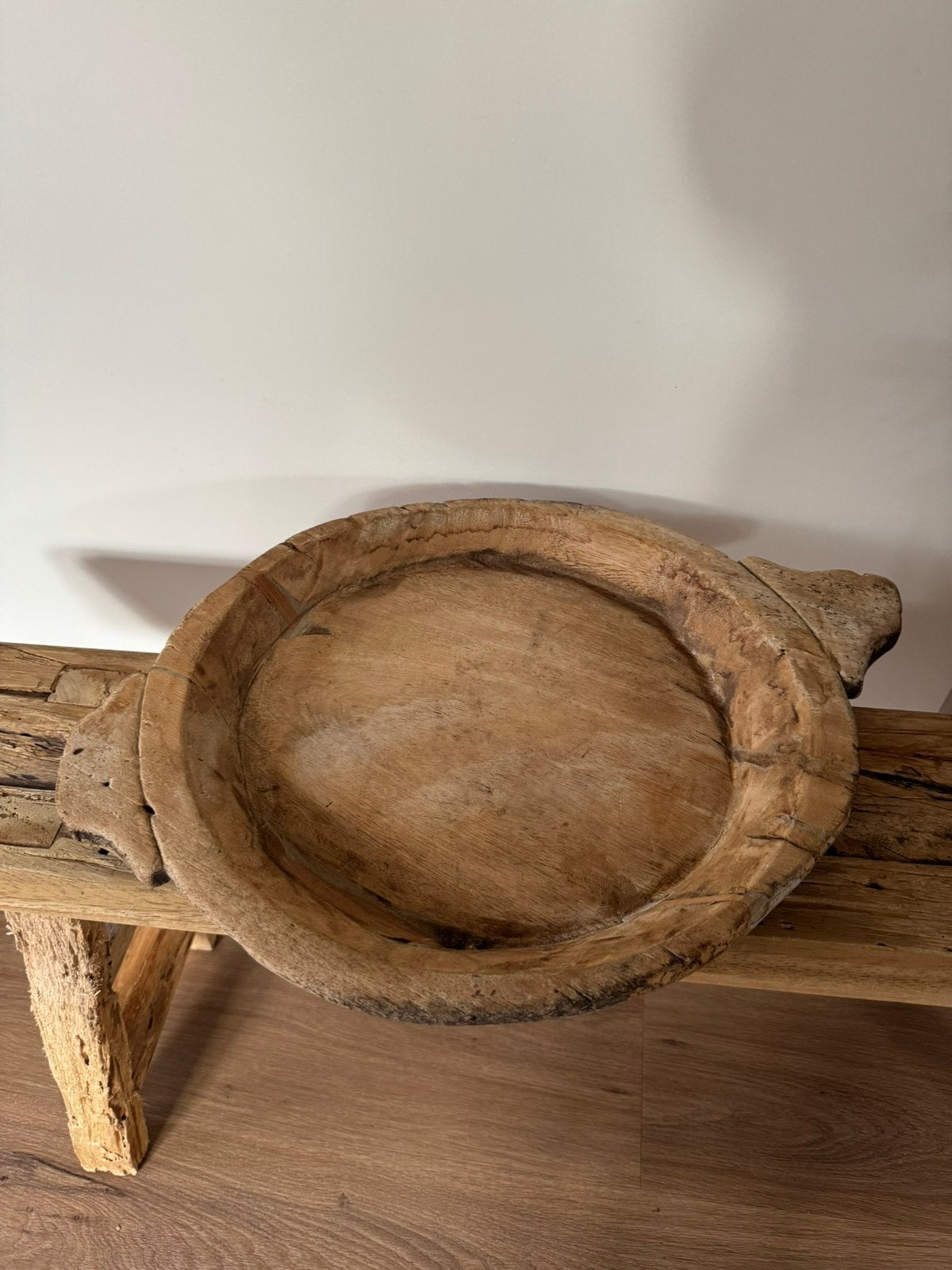 Chapati schaal, Ophalen of Verzenden, Zo goed als nieuw, Rond, Hout