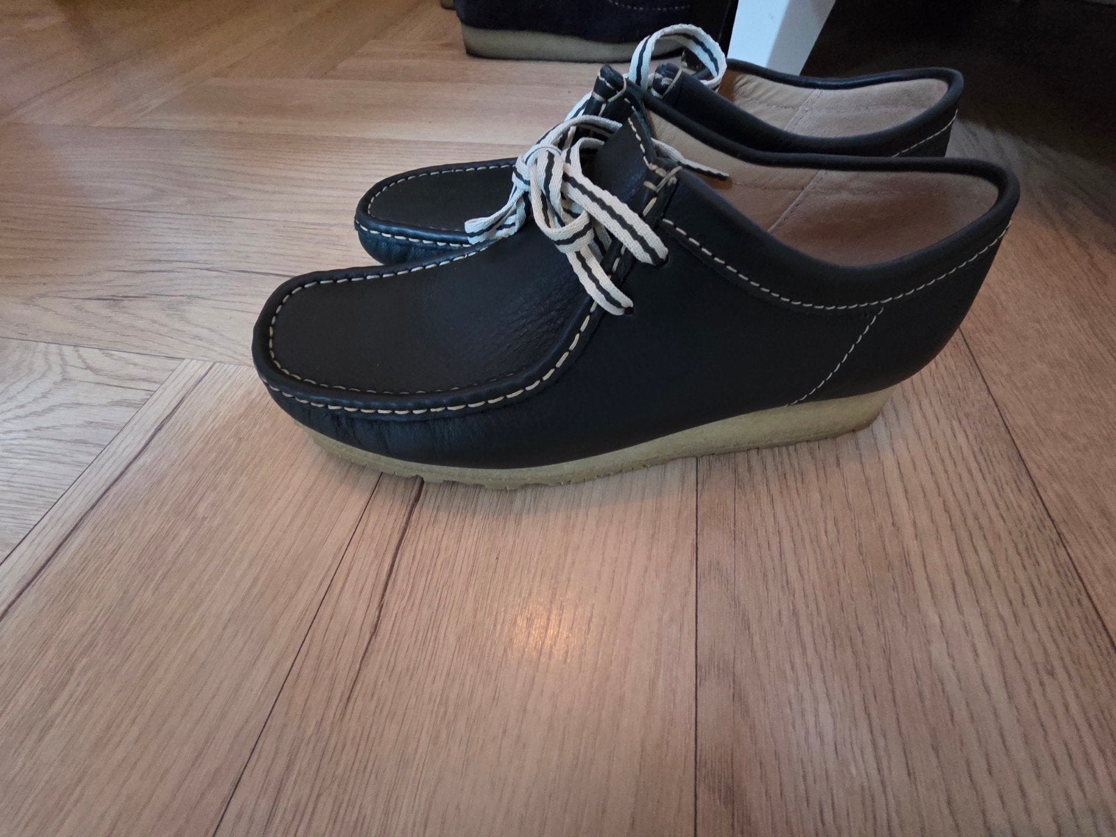 Clarks Originals Wallabee schoenen - donkergroene leer, Ophalen of Verzenden, Nieuw, Zwart, Instappers