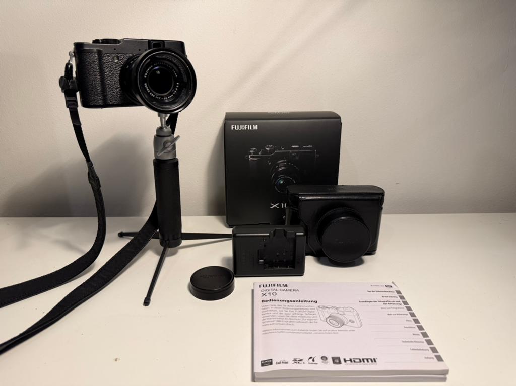 Fuji X10 camera met veel accesoires, 12 Megapixel, Compact, Ophalen of Verzenden, Zo goed als nieuw