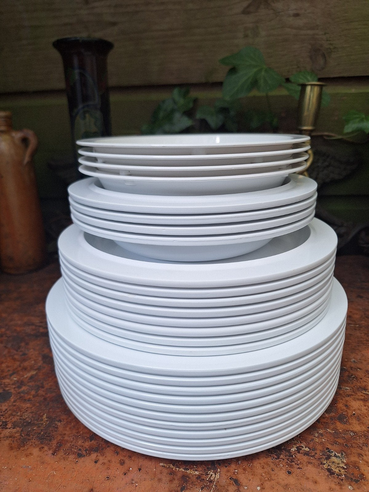 Partij servies Mepal - Rosti  Melamine - wit, Ophalen of Verzenden, Zo goed als nieuw
